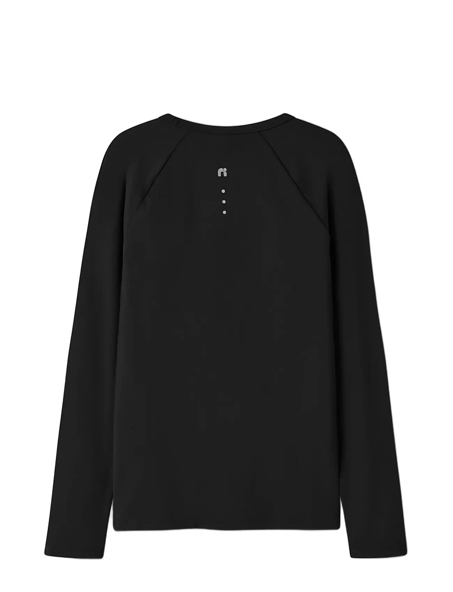 name it - NKMTOBY LS SLIM TOP - sportstoppe - black beauty - 1