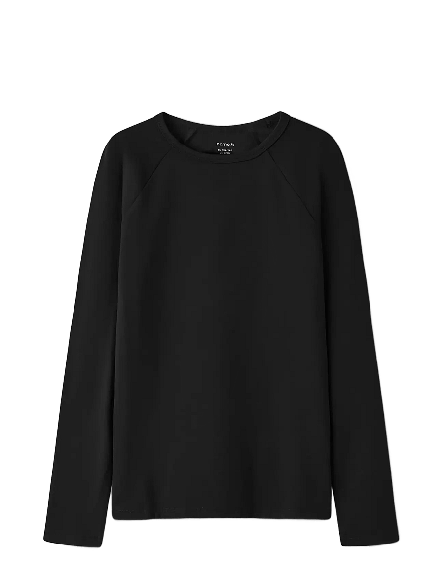 name it - NKMTOBY LS SLIM TOP - sportstoppe - black beauty - 2