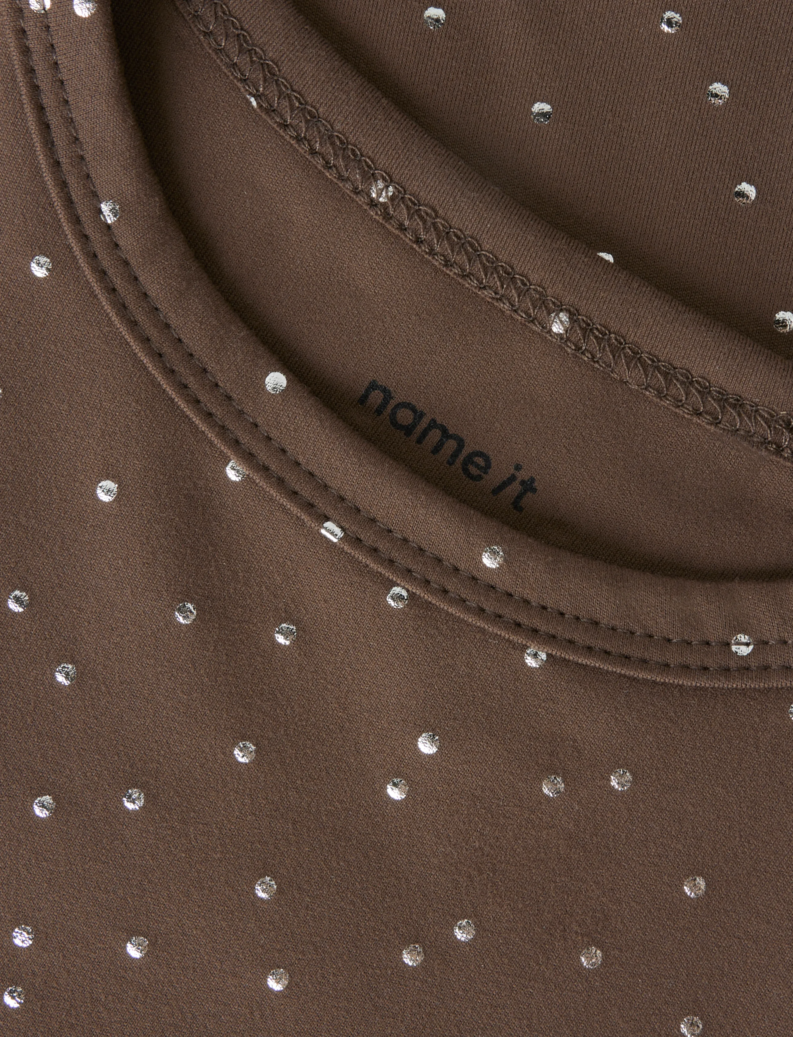 name it - NMFTULLE SS SLIM TOP - short-sleeved t-shirts - chocolate martini - 3