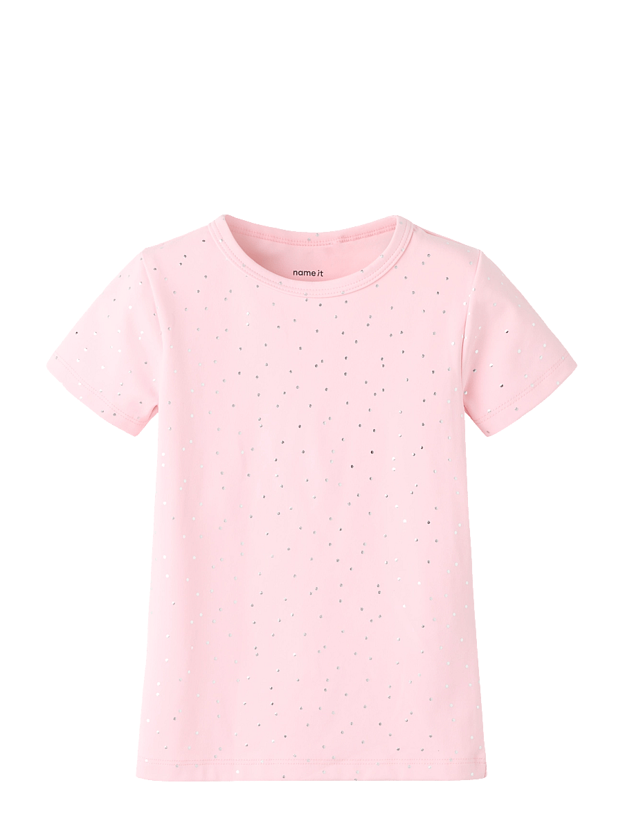 name it - NMFTULLE SS SLIM TOP - lühikeste varrukatega t-särgid - romance rose - 0