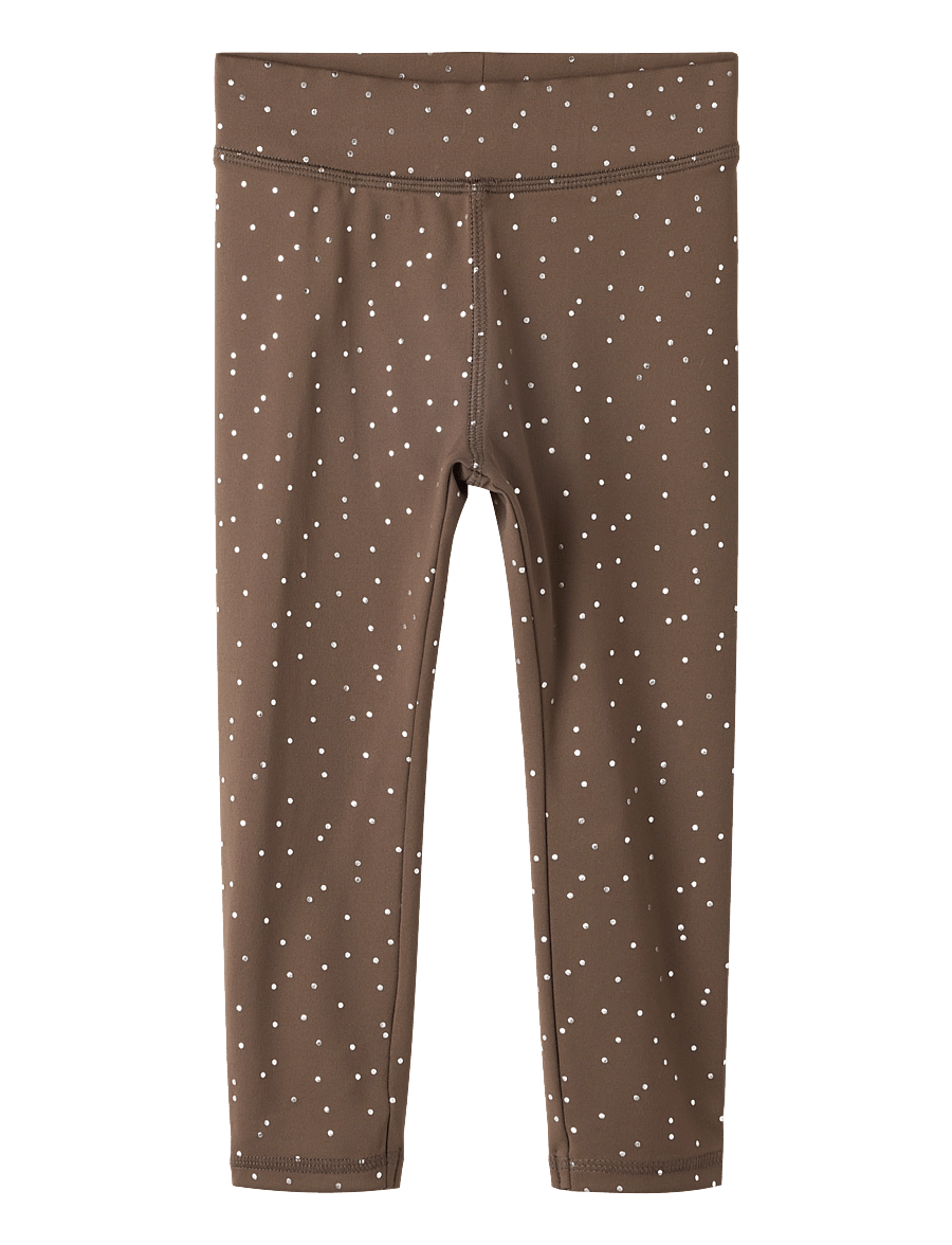 name it - NMFTULLE SLIM LEGGING - leggings - chocolate martini - 0