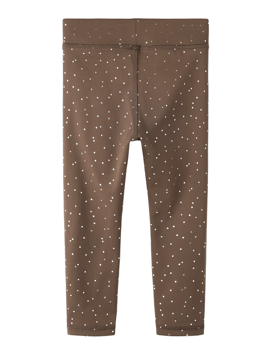 name it - NMFTULLE SLIM LEGGING - retuusid - chocolate martini - 1