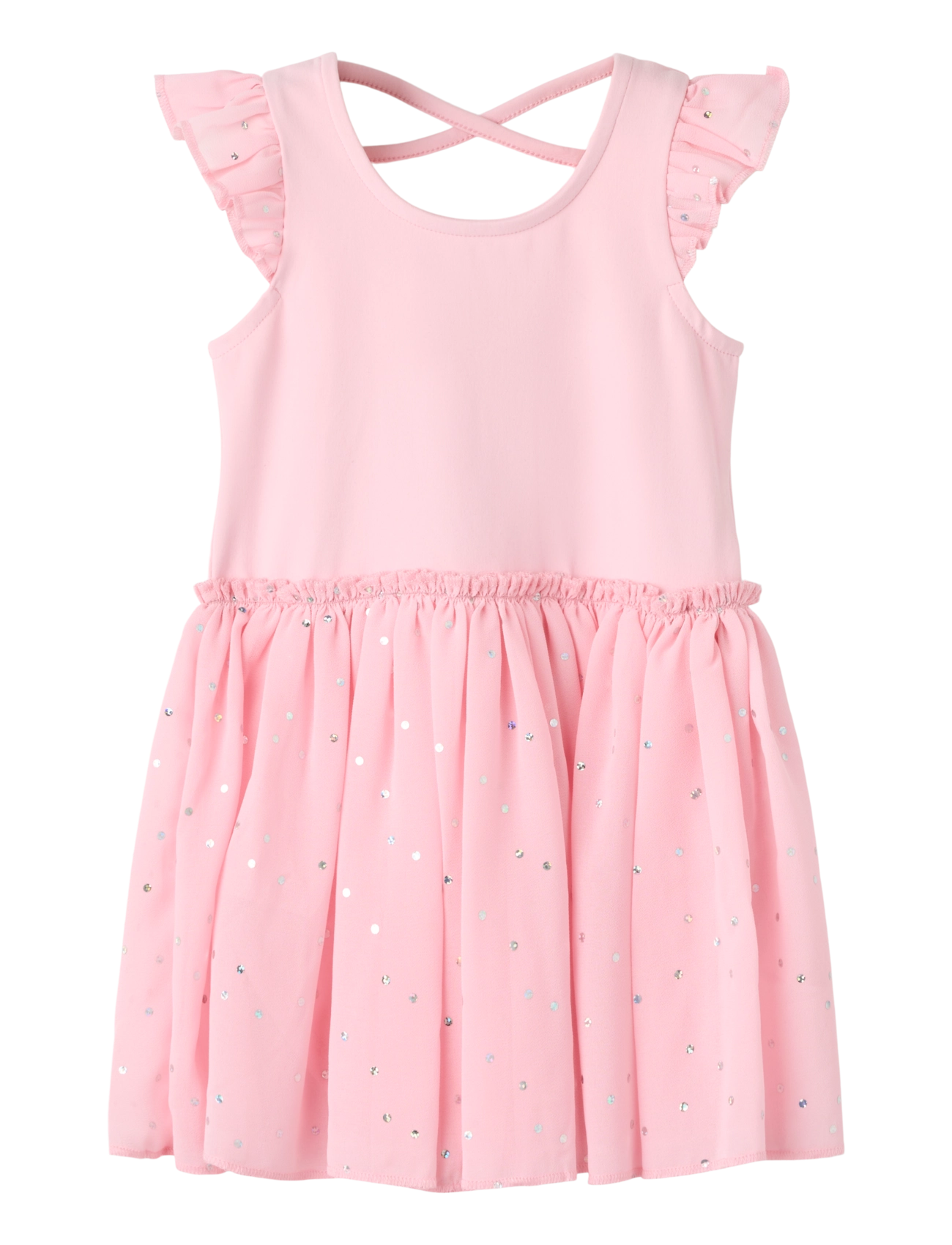 name it NMFTULLE SS DRESS - Vardagsklänningar - ROMANCE ROSE / pink/rose