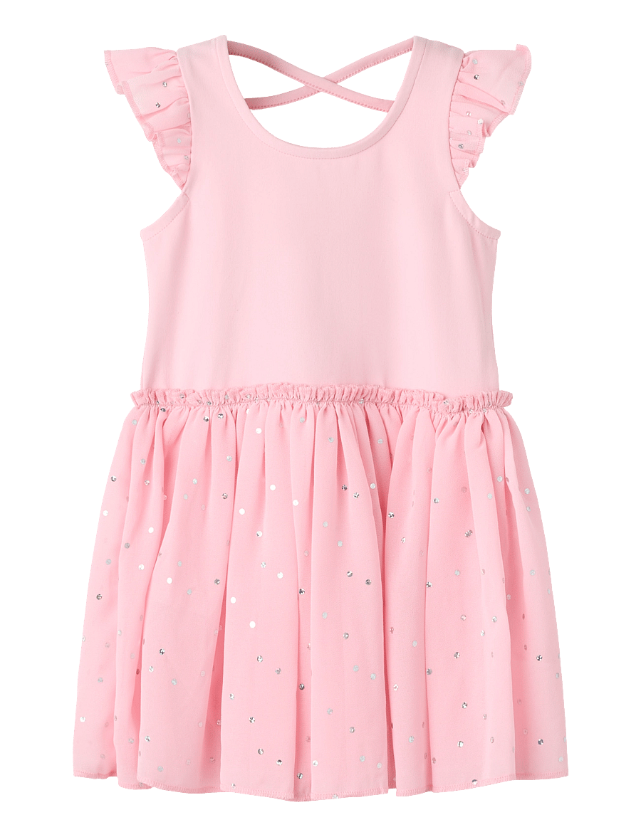 name it - NMFTULLE SS DRESS - romance rose - 0