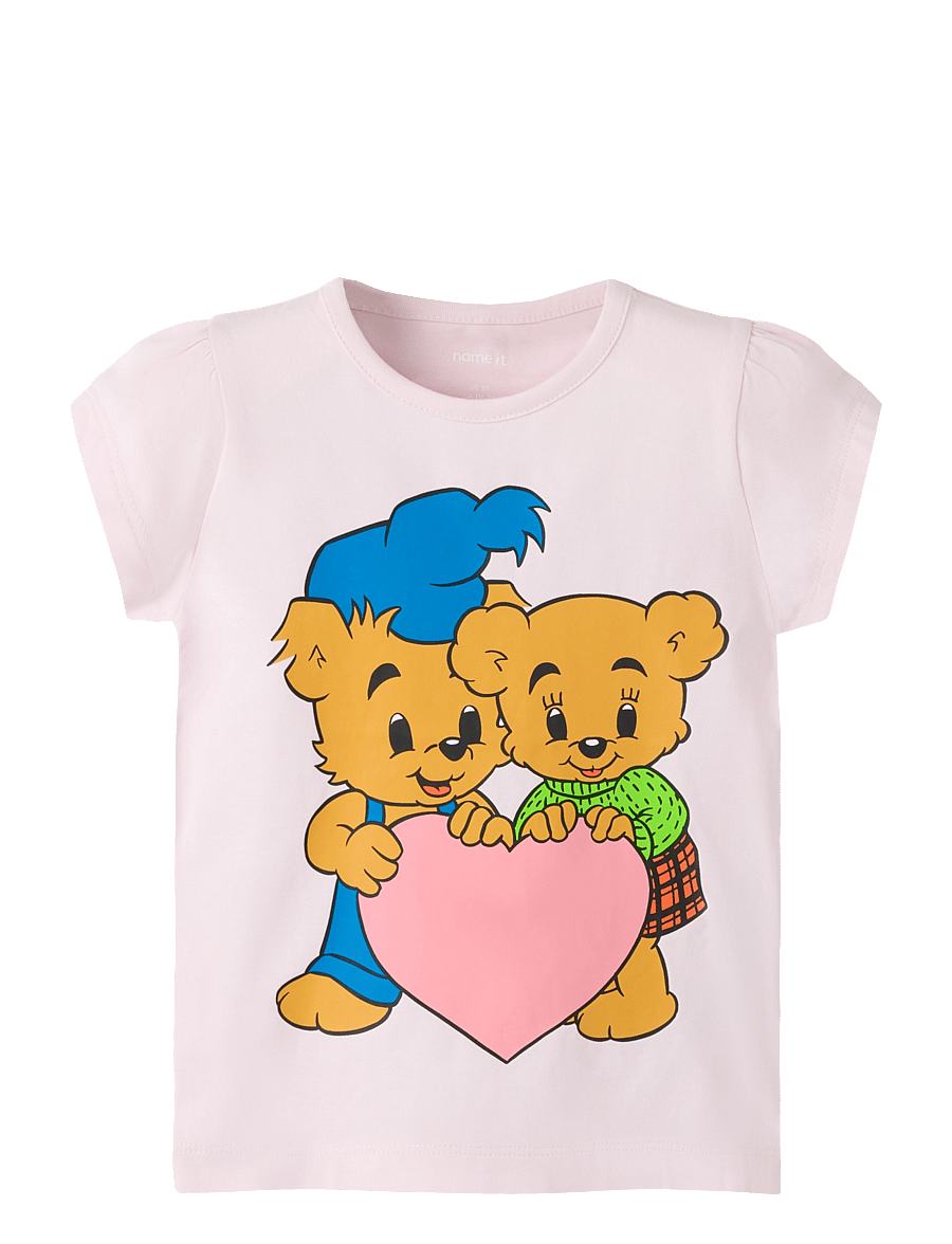 name it - NMFMISSER BAMSE SS TOP BOX SKY - kortärmade t-shirts - cradle pink - 0