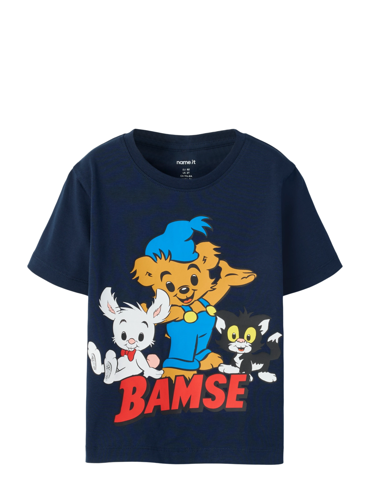 name it NMMMALTHE BAMSE SS NREG TOP BOX SKY - Toppar & T-shirts - NAVY BLAZER / navy