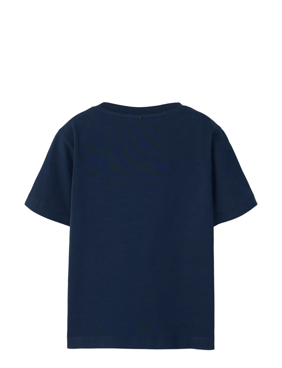 name it - NMMMALTHE BAMSE SS NREG TOP BOX SKY - kortärmade t-shirts - navy blazer - 1