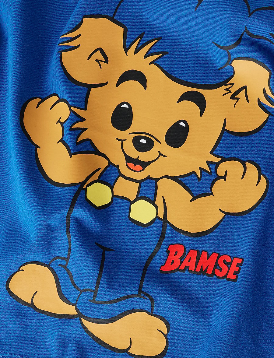 name it - NMMMALTHE BAMSE SS NREG TOP BOX SKY - kortärmade t-shirts - strong blue - 2