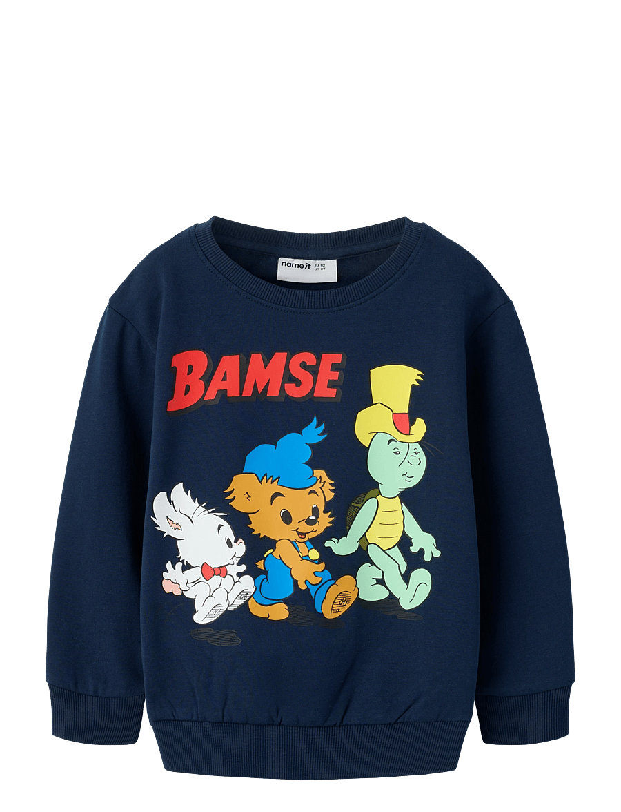 name it - NMMMUMLE BAMSE NREG SWEAT BRU SKY - sweatshirts - navy blazer - 0