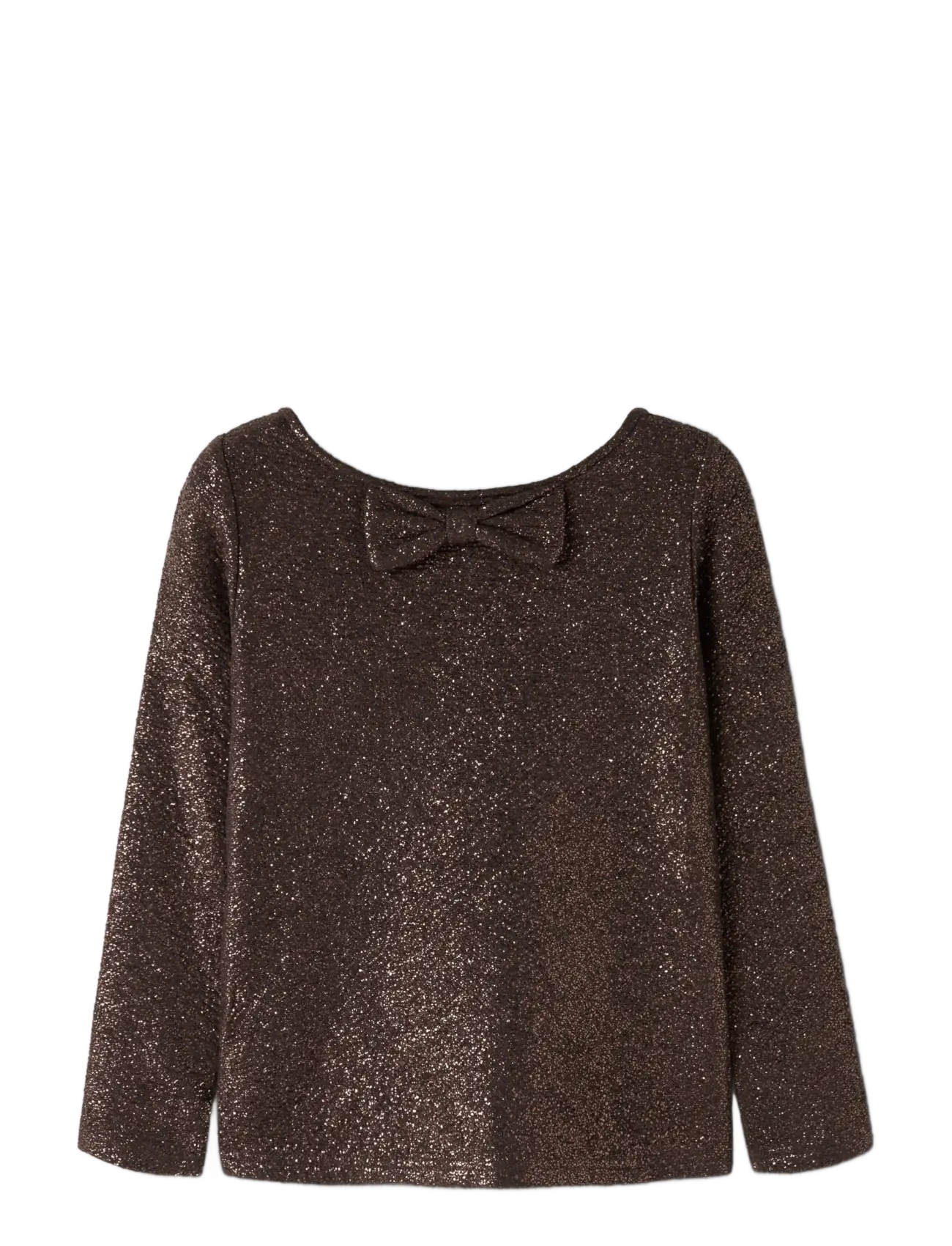 name it - NKFDITSIA LS TOP - langärmelig - hot fudge - 1