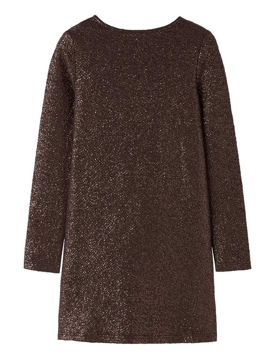 name it - NKFDITSA LS DRESS - langærmede hverdagskjoler - hot fudge - 0