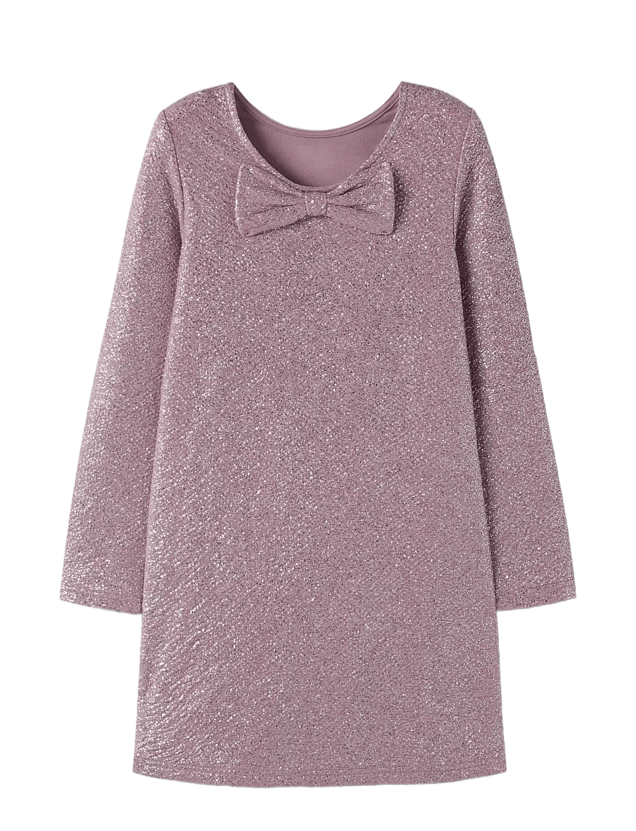 name it - NKFDITSA LS DRESS - långärmade vardagsklänningar - mauve shadows - 1