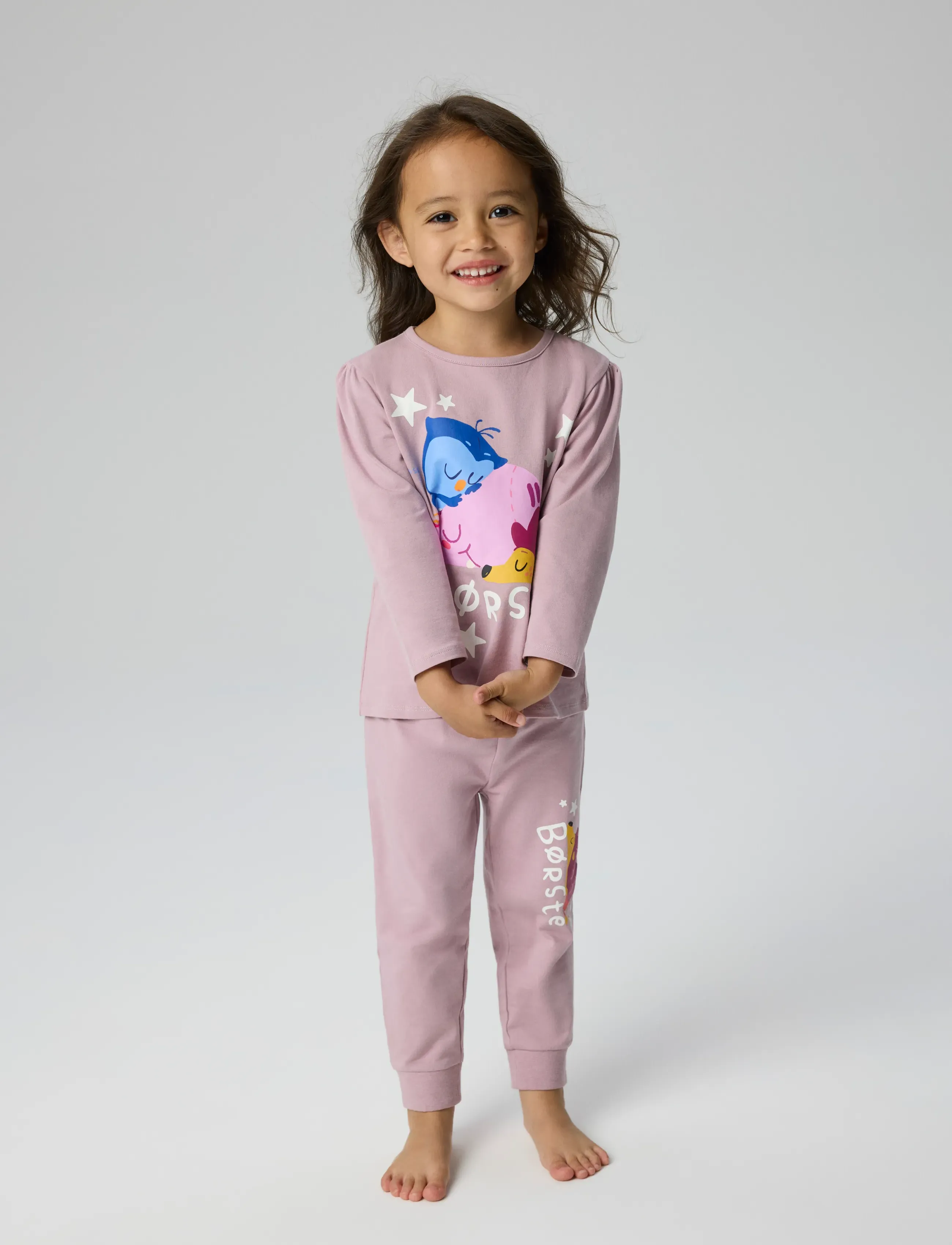 name it - NMFABA BORSTE LS NIGHTSET DR - komplektid - mauve shadows - 3