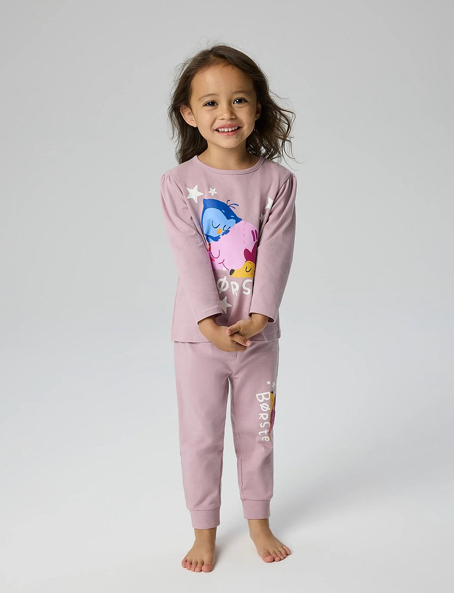 name it - NMFABA BORSTE LS NIGHTSET DR - komplektid - mauve shadows - 3