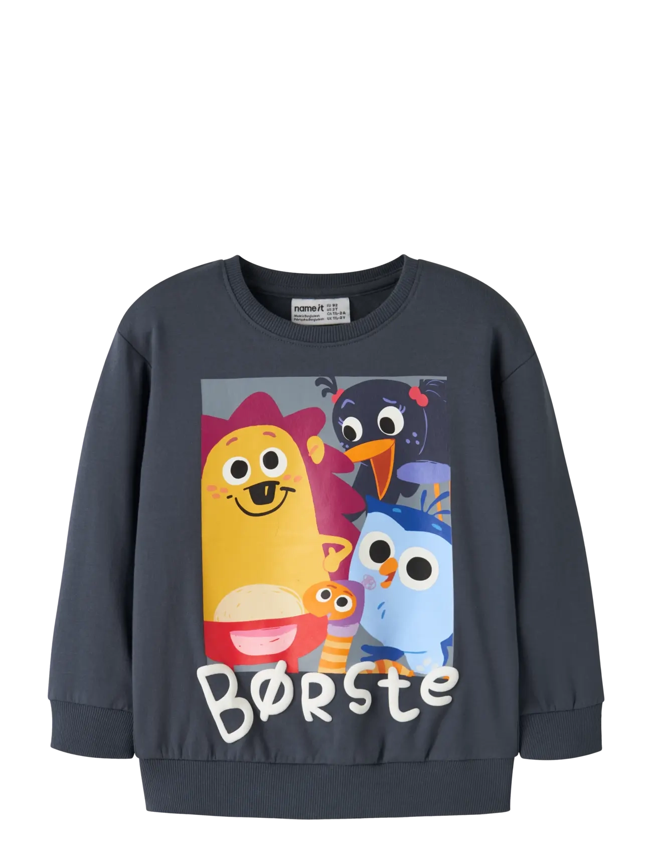 name it NMMABAN BORSTE NREG SWEAT BRU DR - Dressipluusid ja kapuutsiga pusad - OMBRE BLUE / navy
