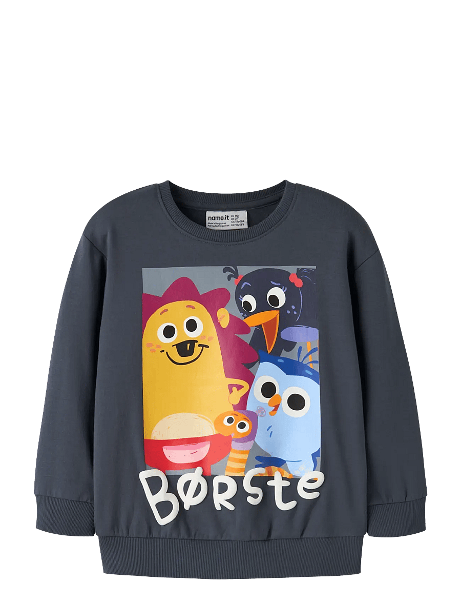 name it - NMMABAN BORSTE NREG SWEAT BRU DR - dressipluusid - ombre blue - 0