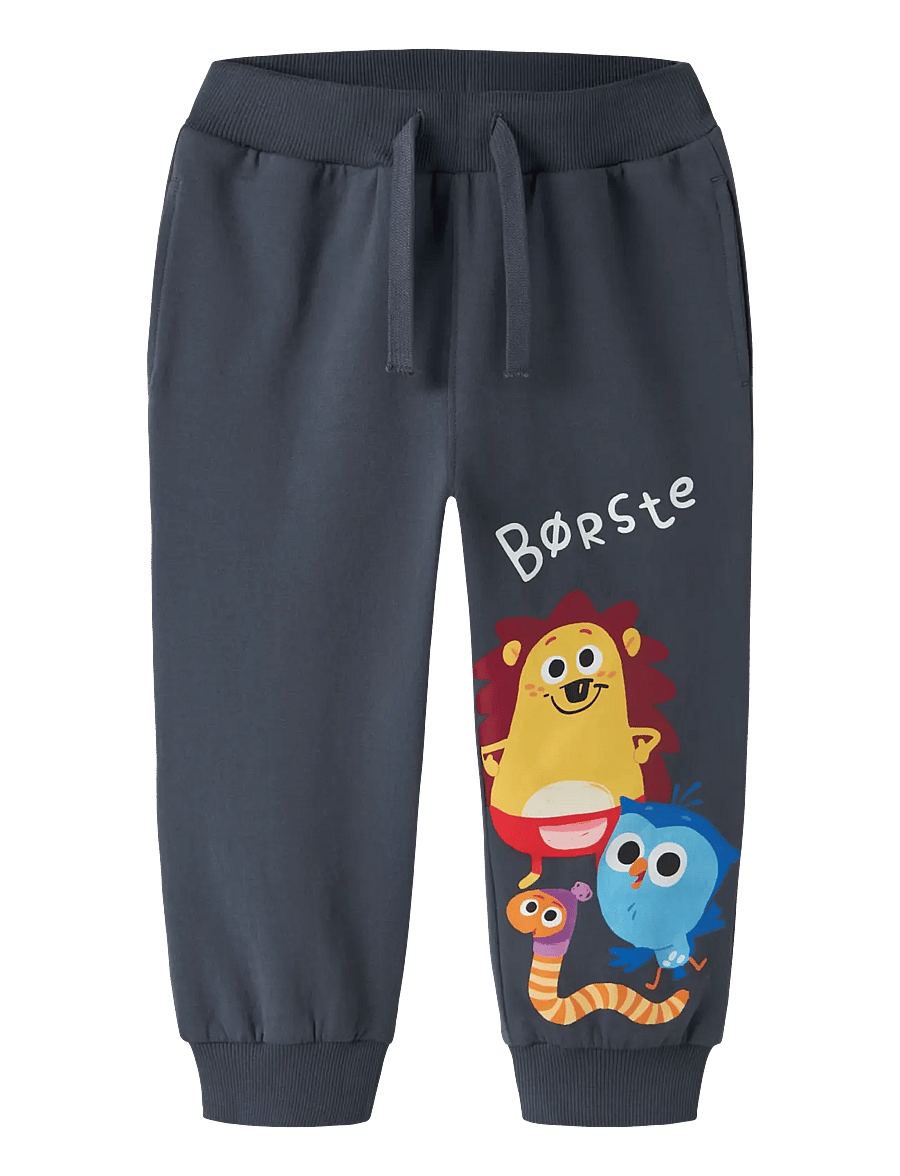 name it - NMMABAN BORSTE NREG SWE PANTS BRU DR - einkaufen nach alter von - ombre blue - 0