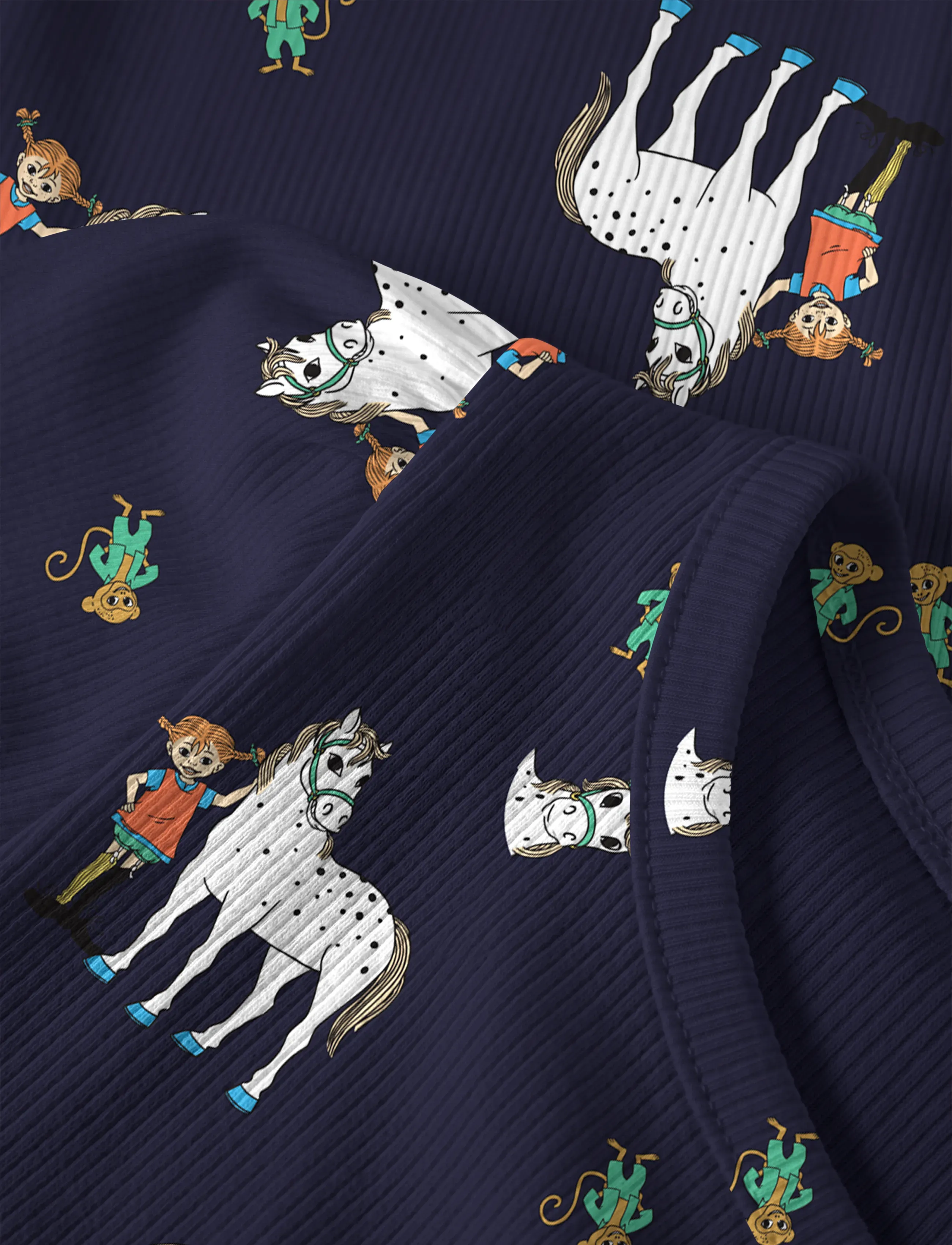name it - NMFOKKA PIPPI LS SLIM TOP SKY - langærmede t-shirts - evening blue - 2