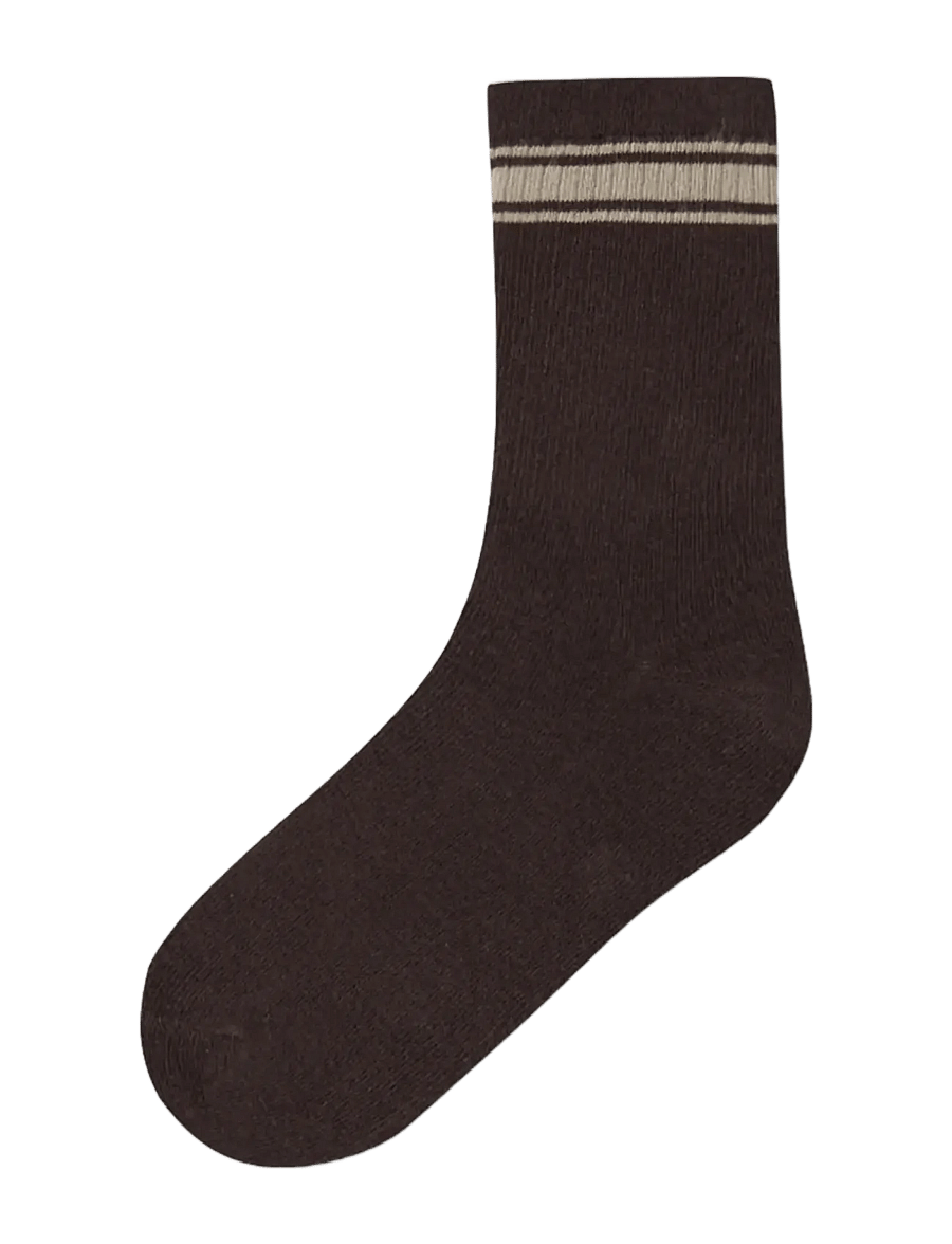 name it - NKMROKKI 3P SOCK - strümpfe - chocolate plum - 2