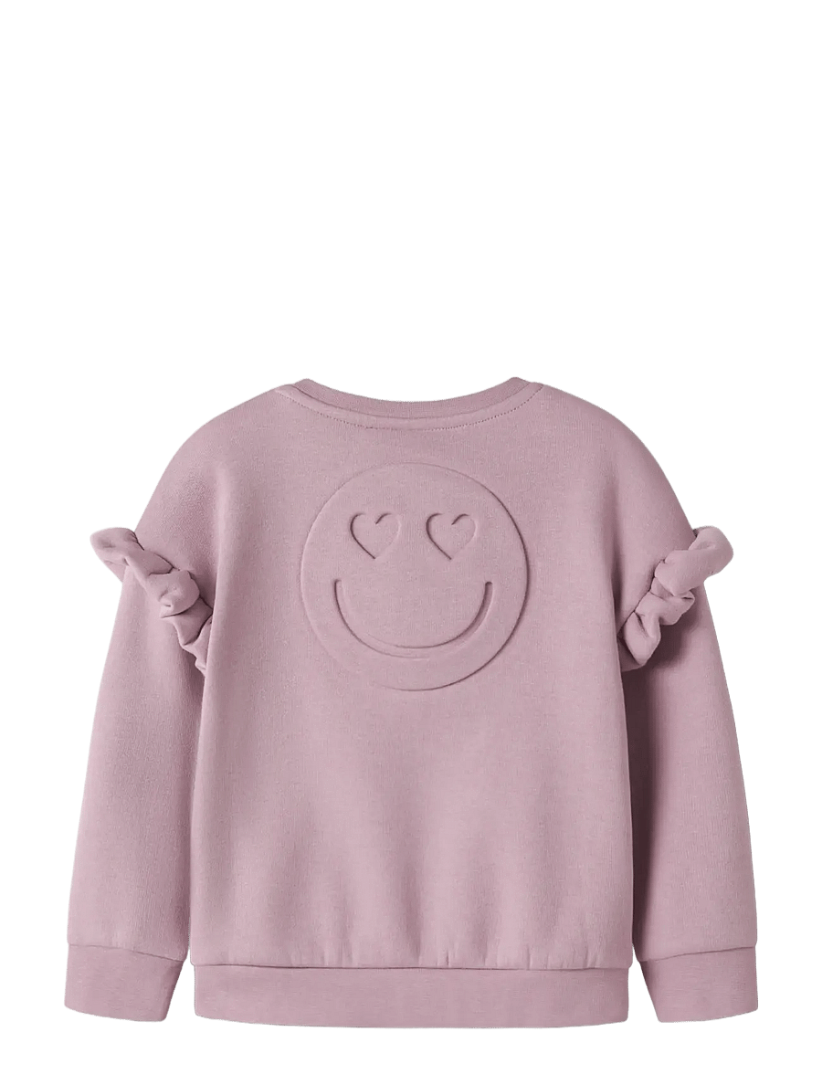 name it - NMFNEA LS RLX SWE BRU - sweatshirts - mauve shadows - 1