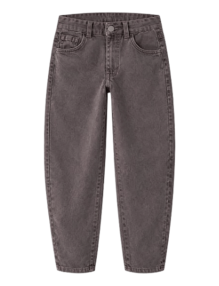 name it - NKMBEN BARREL JEANS 5577-BE - ganache - 0