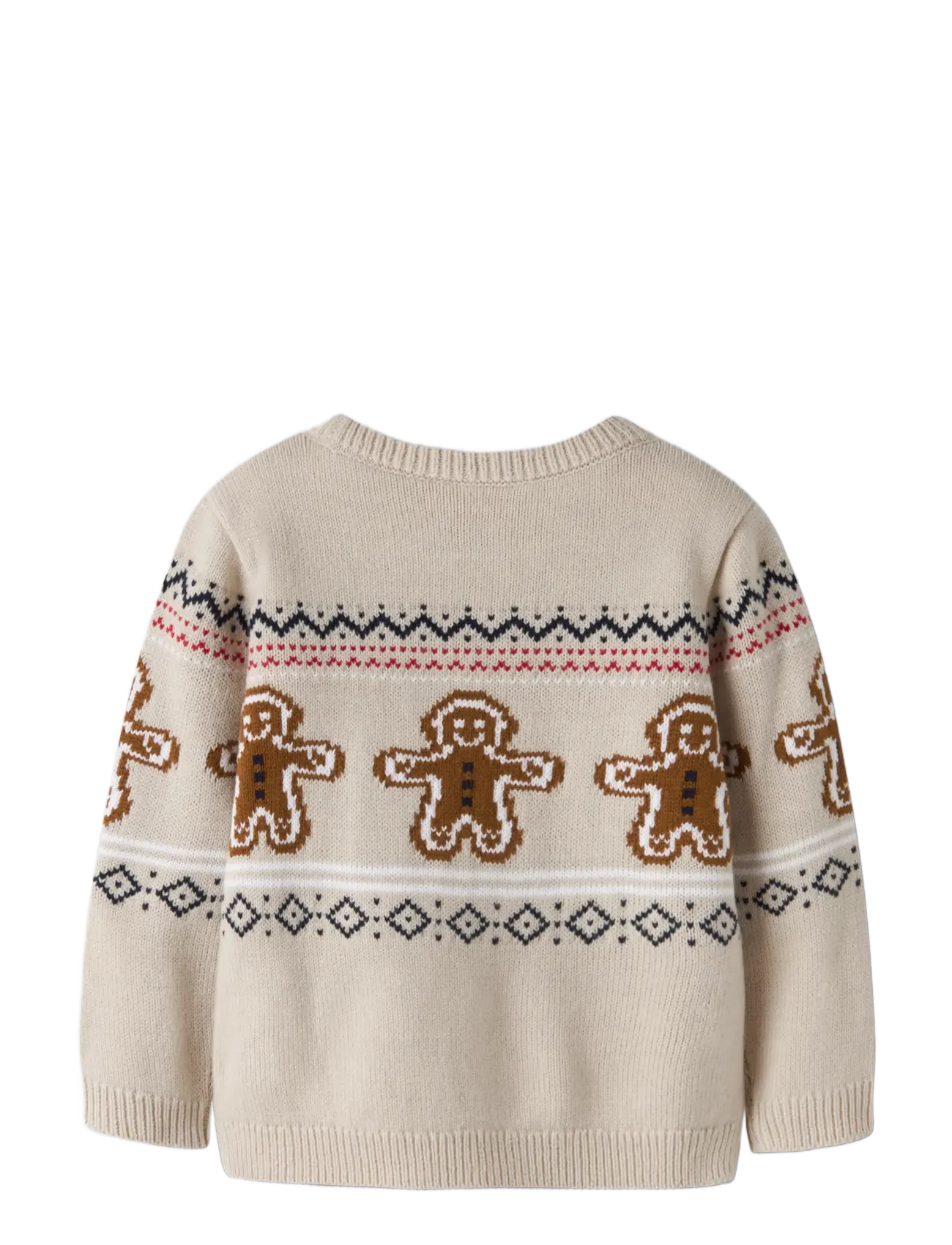 name it - NMNRISMAS LS KNIT COT - trøjer - peyote melange - 1