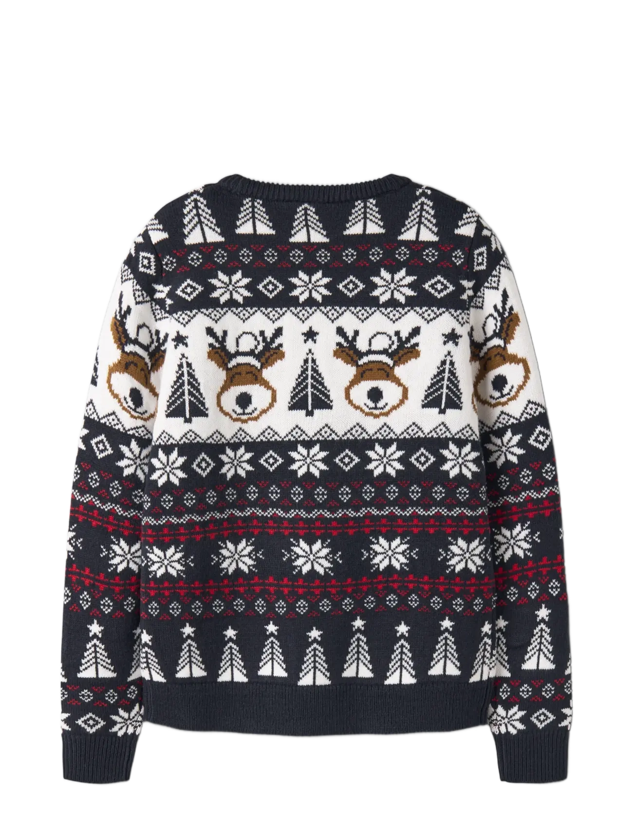 name it - NKNRISMAS LS KNIT COT - jumpers - navy blazer - 1