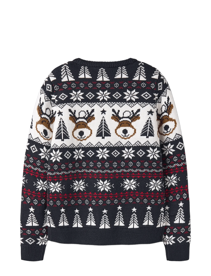 name it - NKNRISMAS LS KNIT COT - džemprid - navy blazer - 1