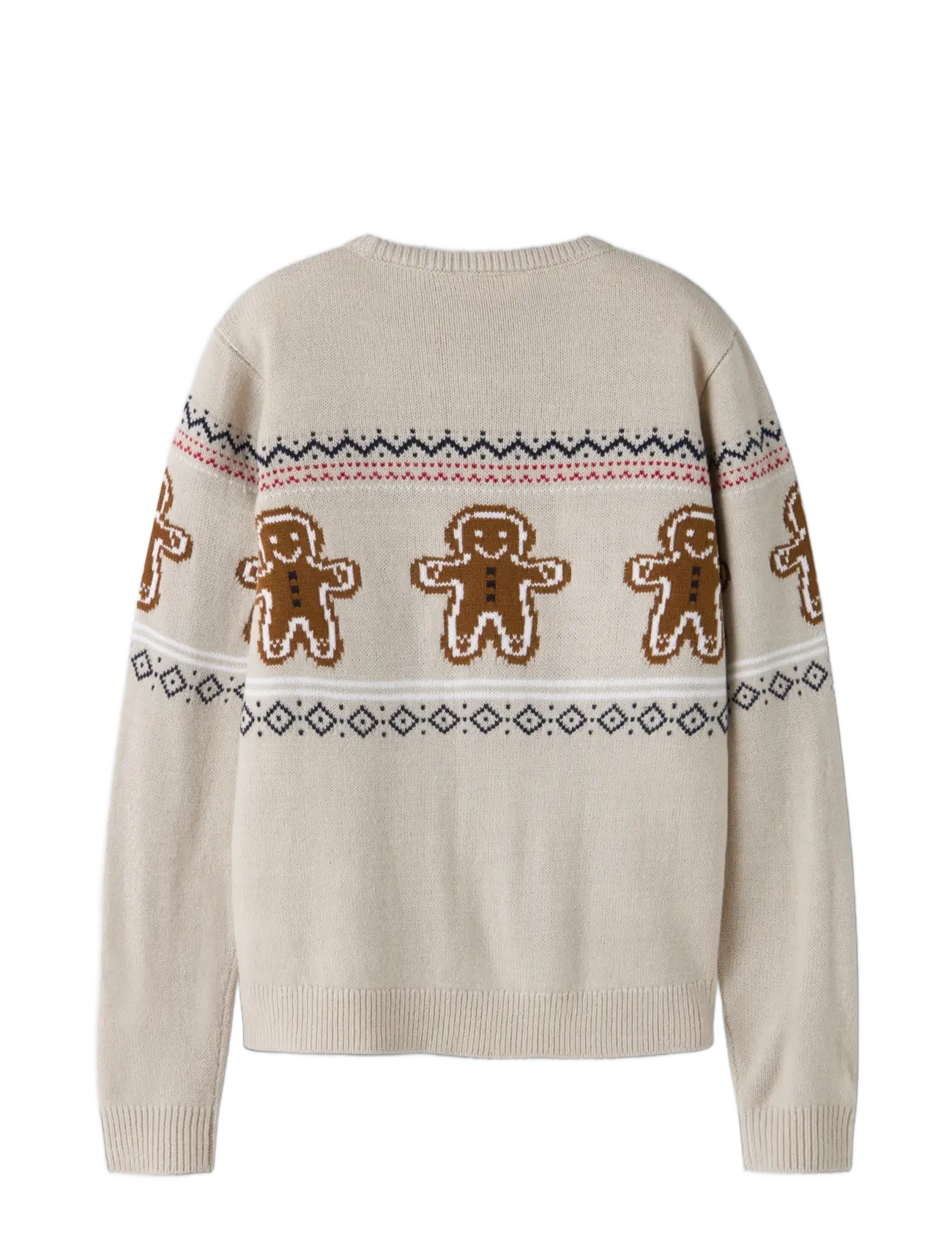 name it - NKNRISMAS LS KNIT COT - jumpers - peyote melange - 1
