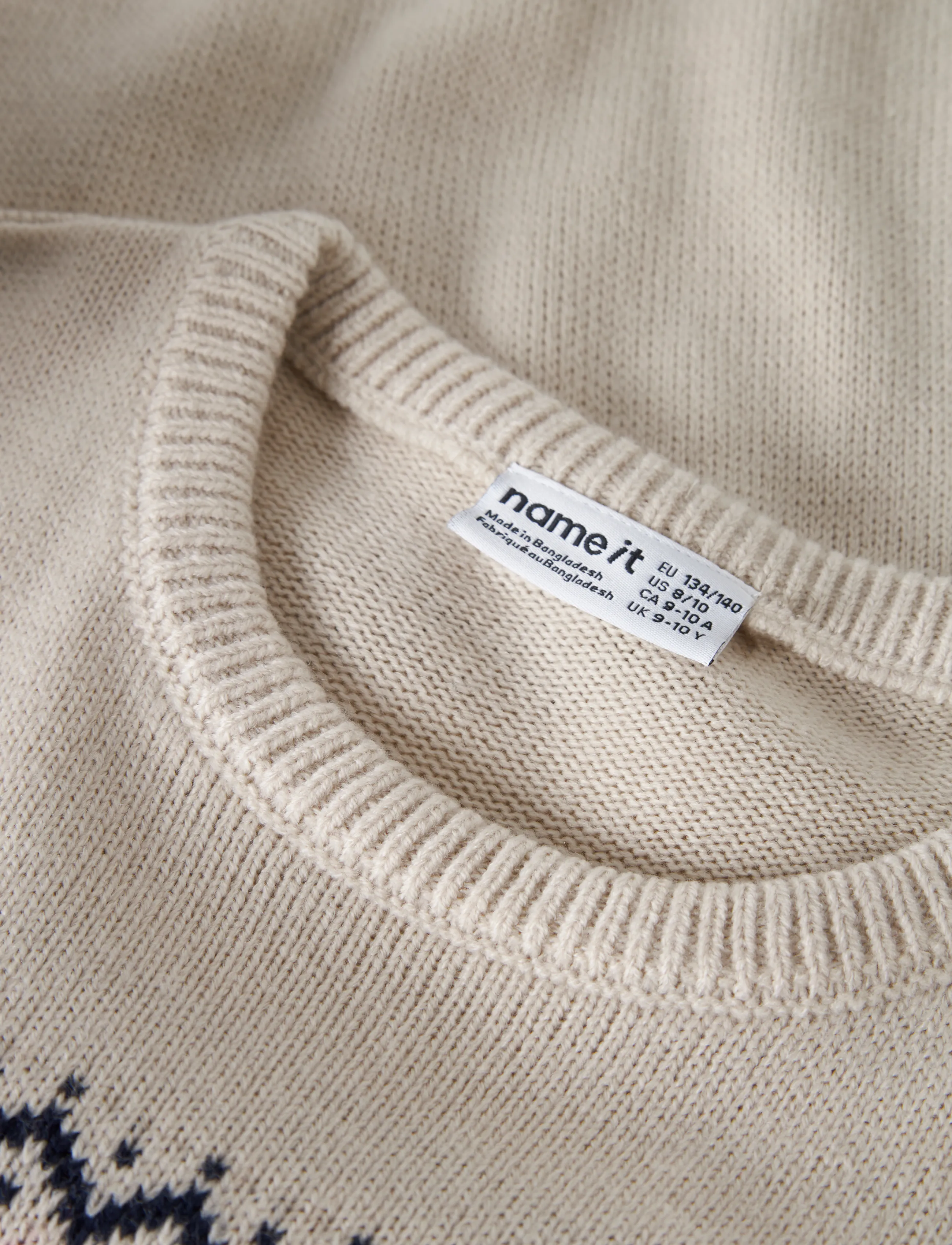 name it - NKNRISMAS LS KNIT COT - jumpers - peyote melange - 3