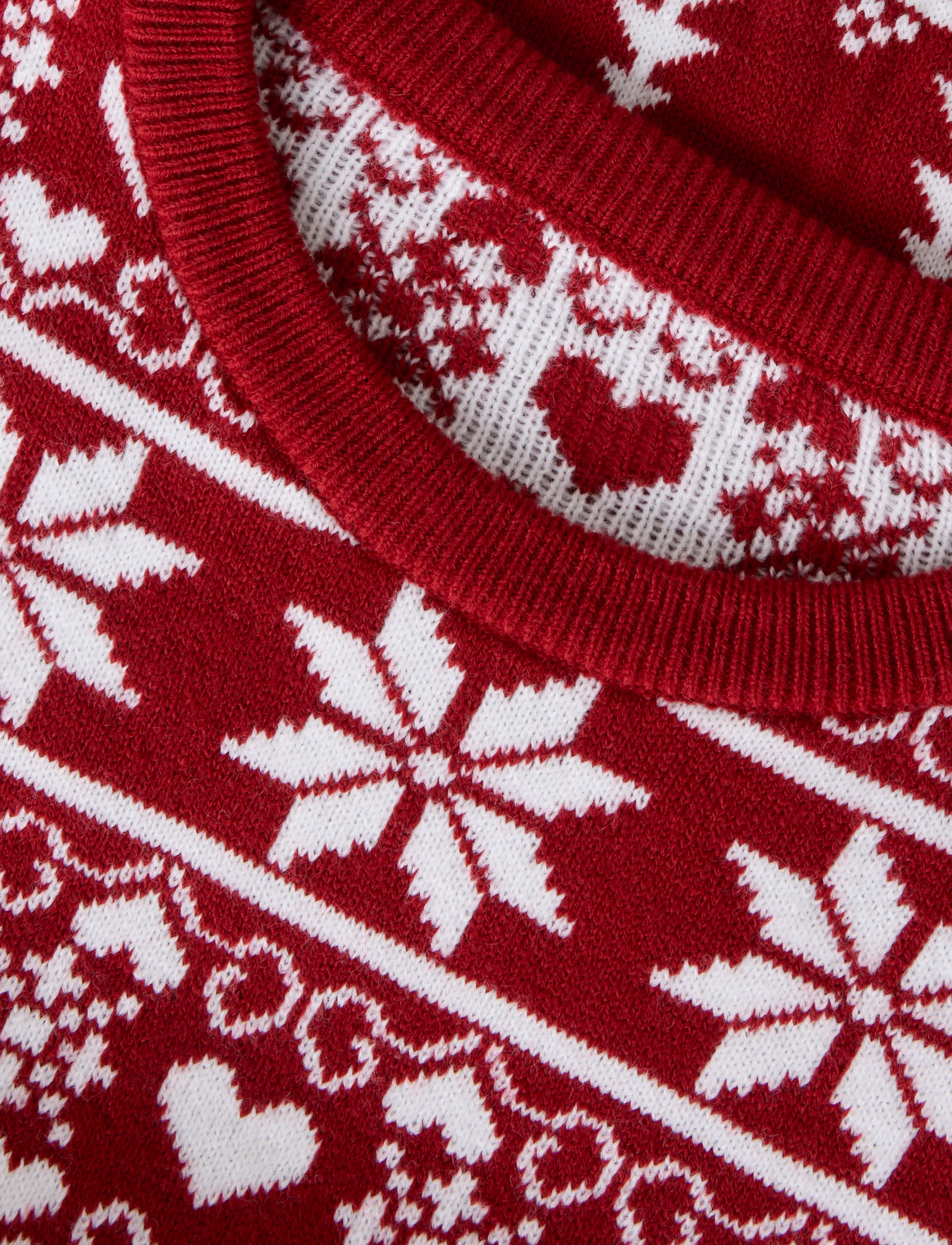 name it - NKNRISMAS LS KNIT COT - red dahlia - 3
