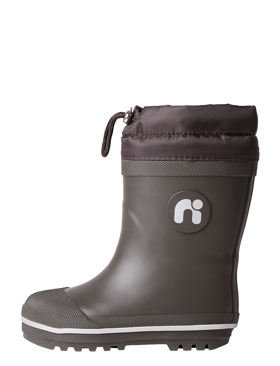 name it - NMNNUNO THERMO RUBBERBOOT SOLID NOOS - gefütterte gummistiefel - chocolate brown - 0
