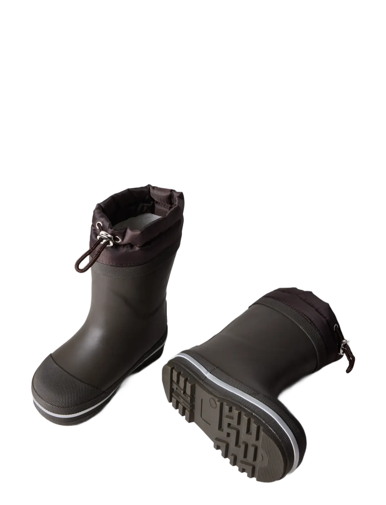 name it - NMNNUNO THERMO RUBBERBOOT SOLID NOOS - gummistøvler med for - chocolate brown - 5