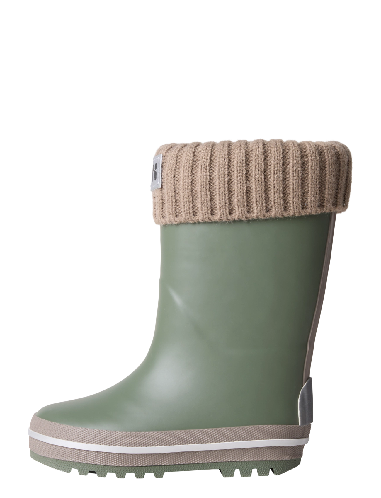 name it NMMNOAH THERMO RUBBERBOOT KNIT NOOS - Gefütterte gummistiefel - THYME / khaki/green