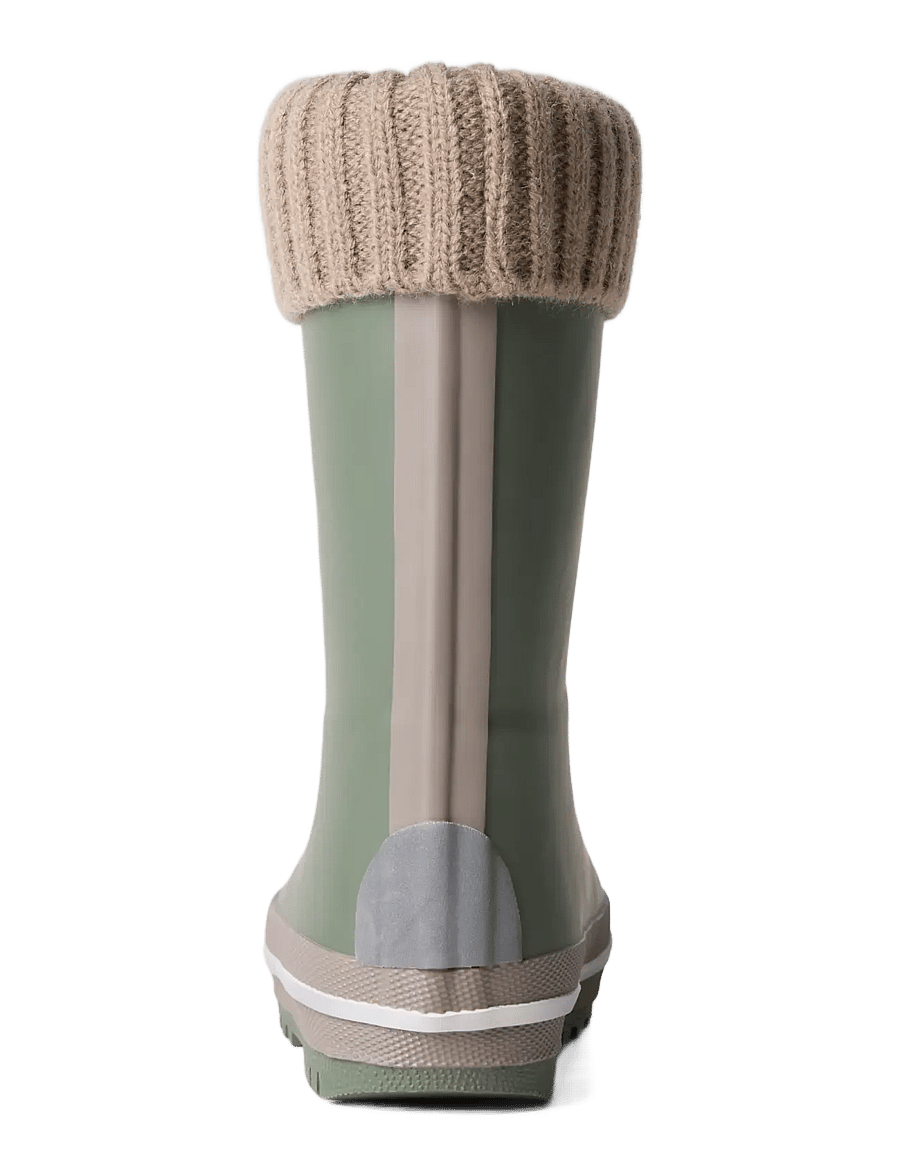 name it - NMMNOAH THERMO RUBBERBOOT KNIT NOOS - gefütterte gummistiefel - thyme - 1