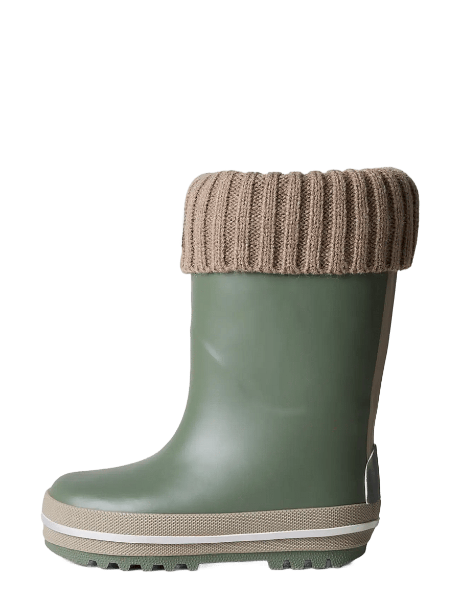 name it - NMMNOAH THERMO RUBBERBOOT KNIT NOOS - guminiai batai su pamušalu - thyme - 3