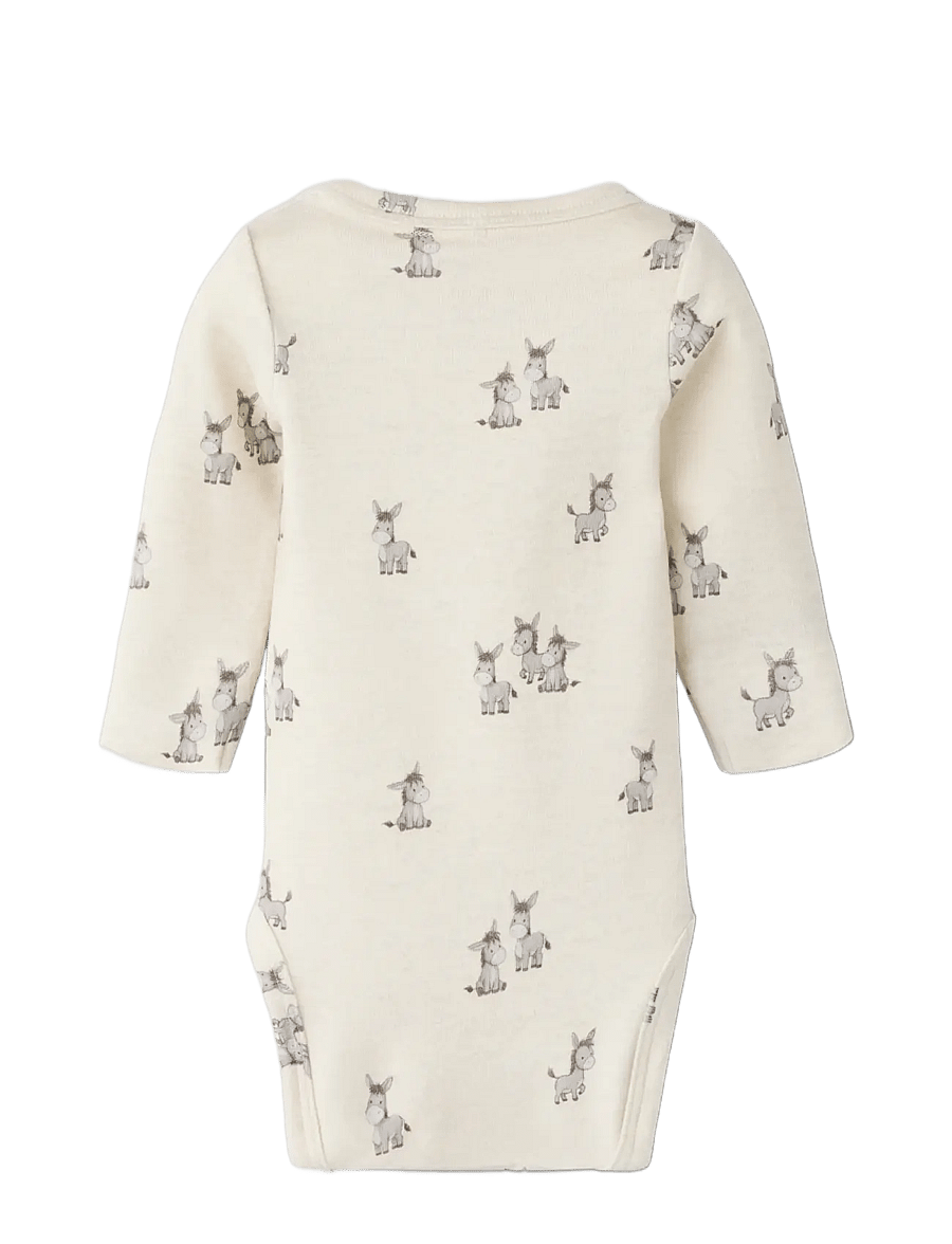 name it - NBNOMARIUS LS XSL BODY - pikkade varrukatega bodid - peyote melange - 1