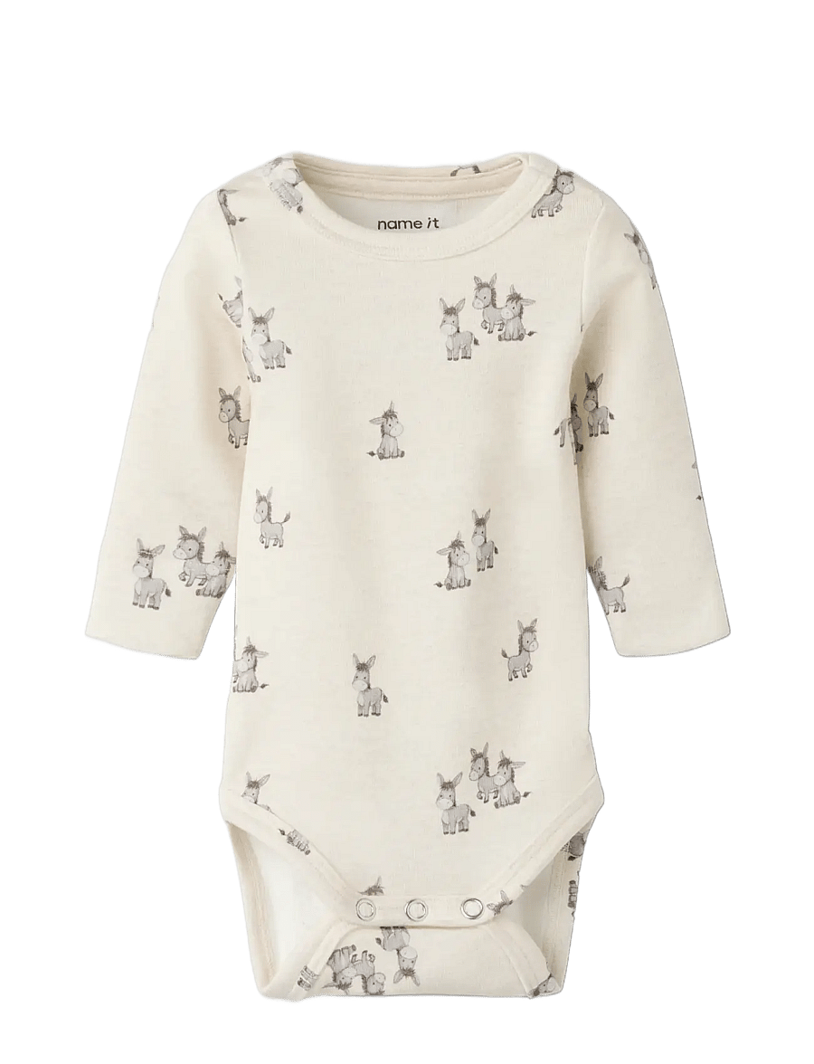 name it - NBNOMARIUS LS XSL BODY - pikkade varrukatega bodid - peyote melange - 2