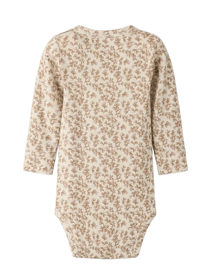 name it - NBFOLENA LS XSL BODY - pikkade varrukatega bodid - peyote melange - 1