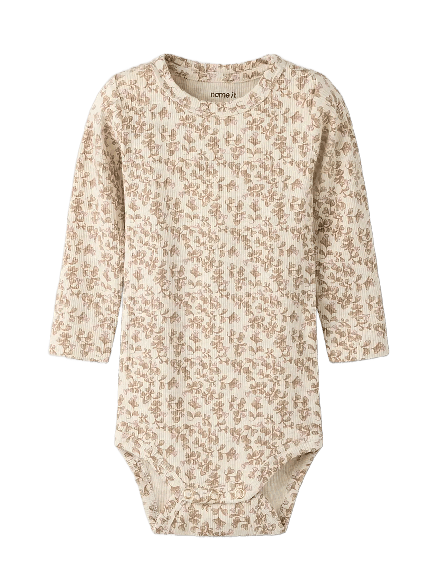 name it - NBFOLENA LS XSL BODY - pikkade varrukatega bodid - peyote melange - 2