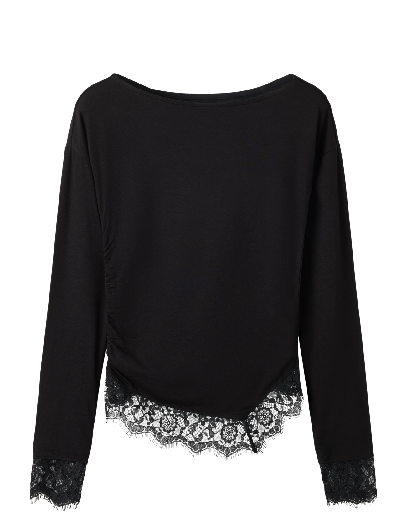 name it NKFOLLINDA LS SLIM TOP - Kleidung - BLACK BEAUTY / black