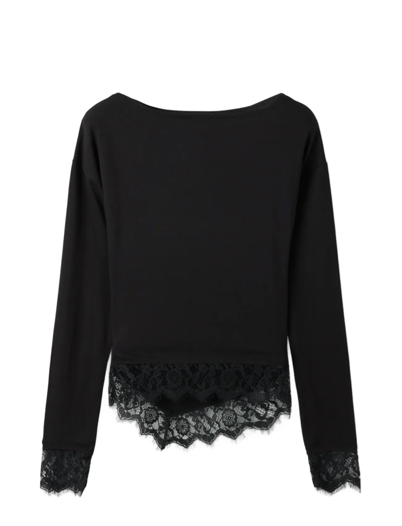 name it - NKFOLLINDA LS SLIM TOP - black beauty - 1