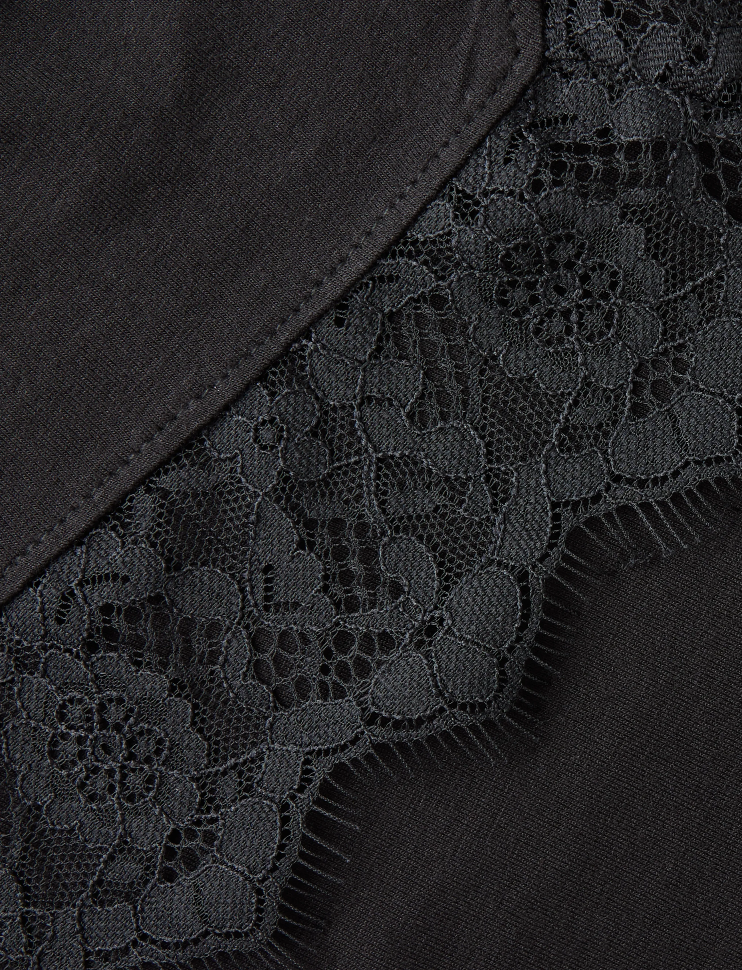 name it - NKFOLLINDA LS SLIM TOP - black beauty - 2