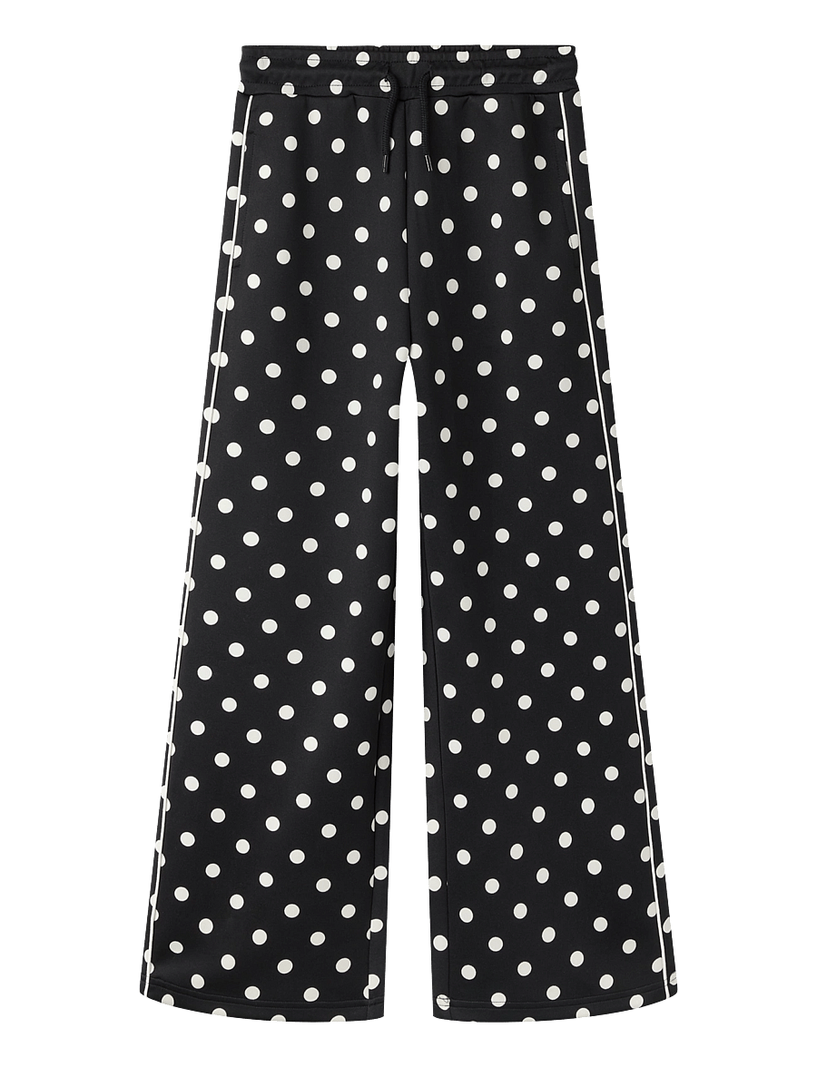 name it - NKFONEA WIDE SWE PANT UNB - dressipüksid - black beauty - 0