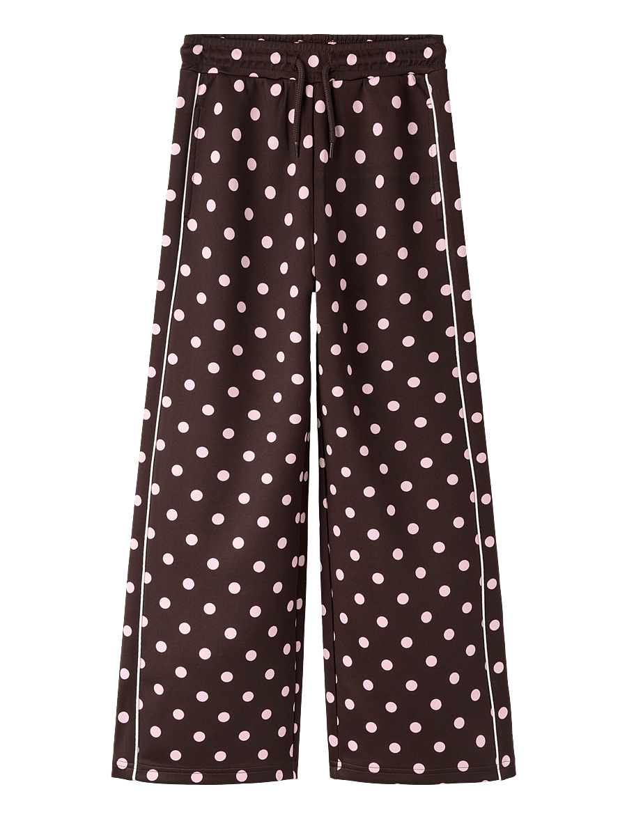name it - NKFONEA WIDE SWE PANT UNB - joggingbuxur - coffee bean - 0