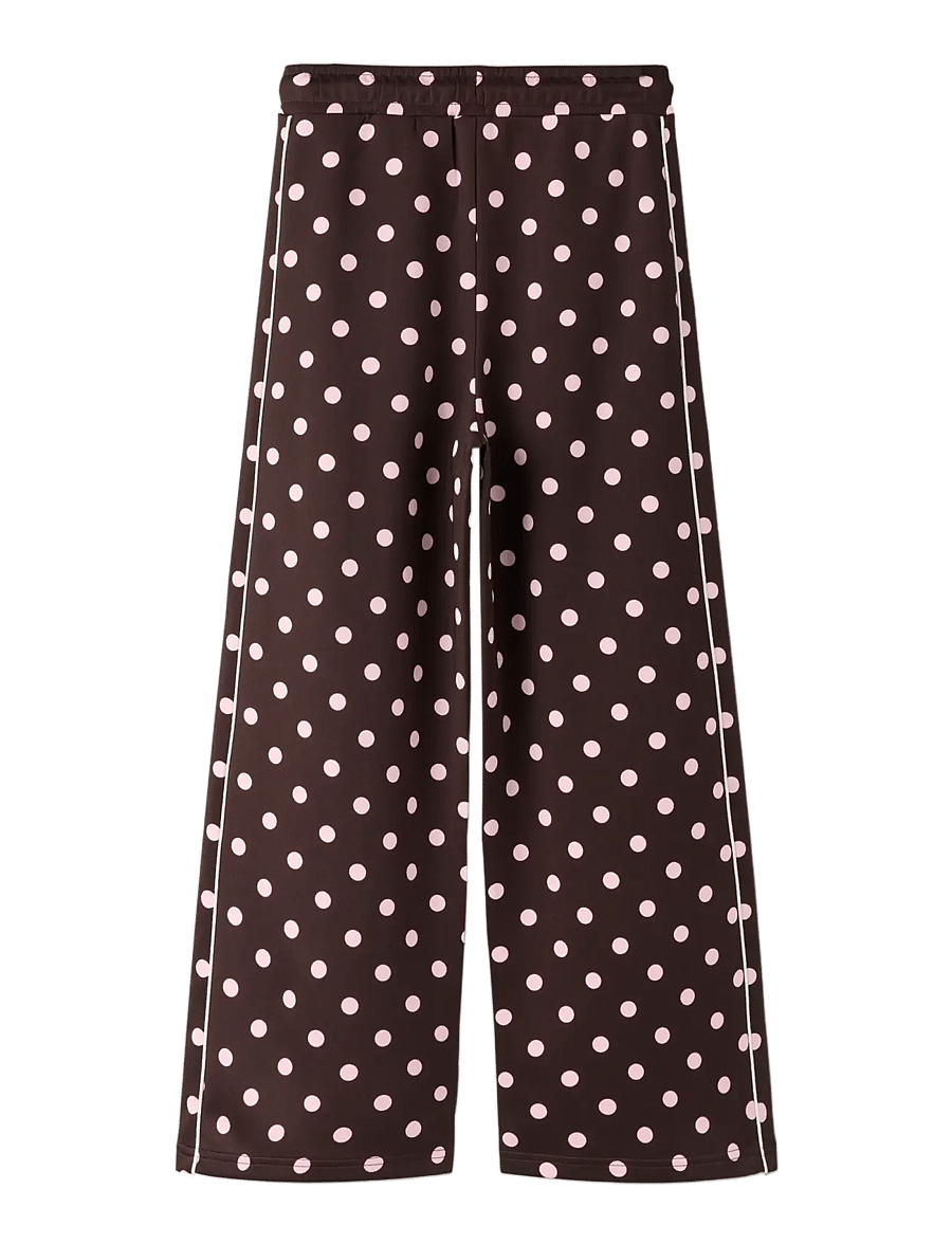 name it - NKFONEA WIDE SWE PANT UNB - joggingbuxur - coffee bean - 1