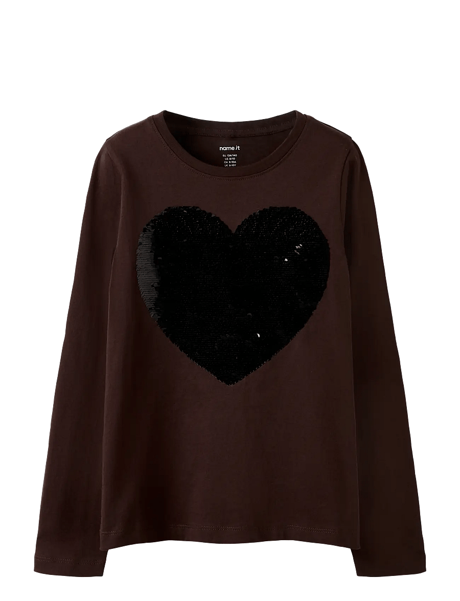 name it - NKFRANDERIA LS TOP - langärmelig - chocolate plum - 0