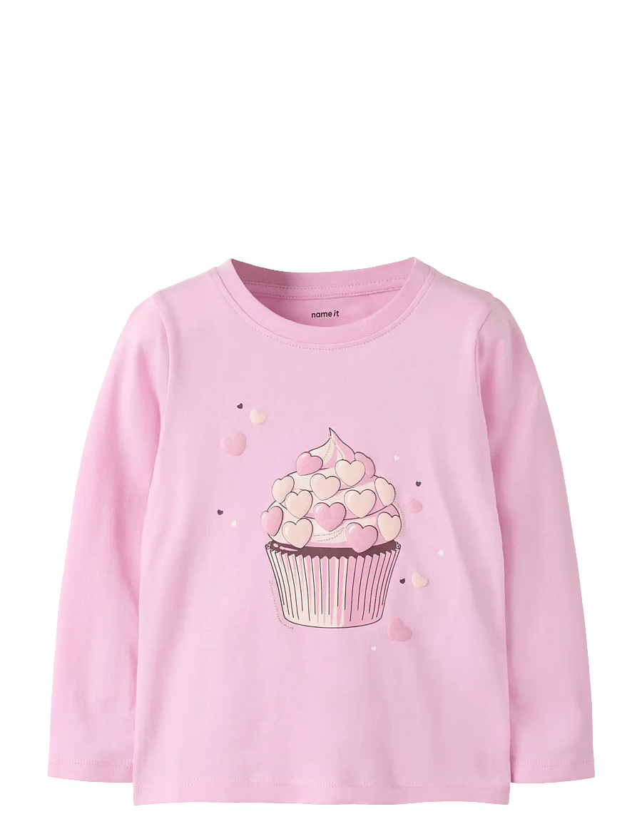 name it - NMFRILARIA LS TOP - langärmelig - full blooming pink - 0