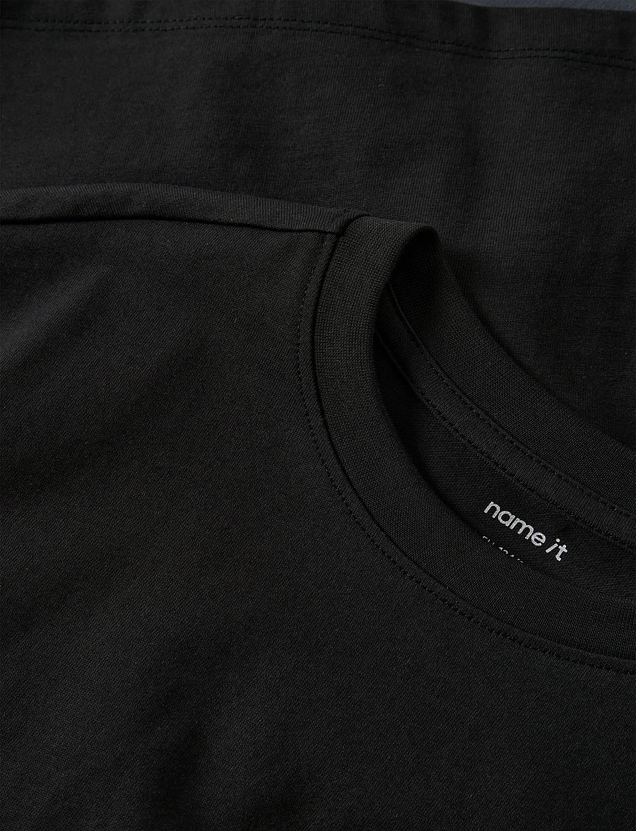 name it - NKNCHARLIE SS NREG TOP NOOS - black - 2