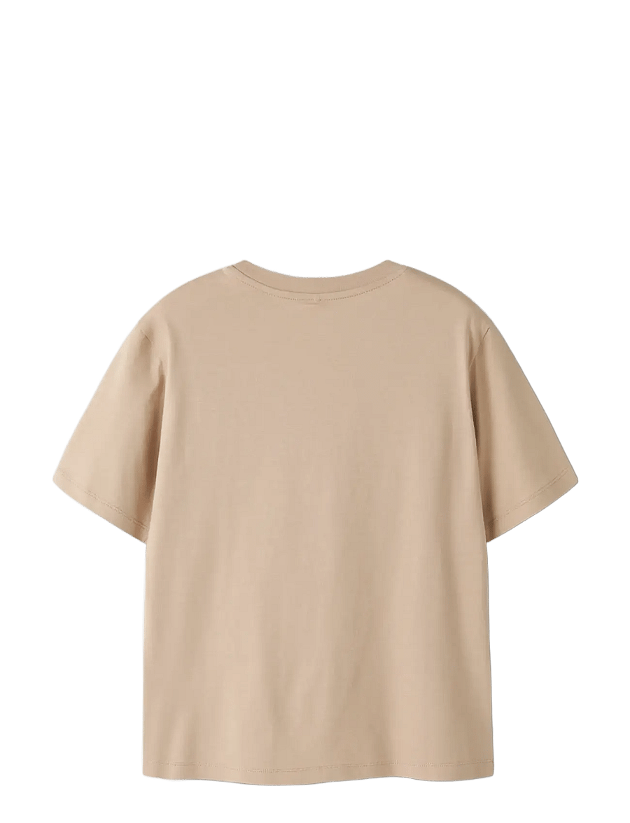 name it - NKNCHARLIE SS NREG TOP NOOS - kurzärmelige - sesame - 1